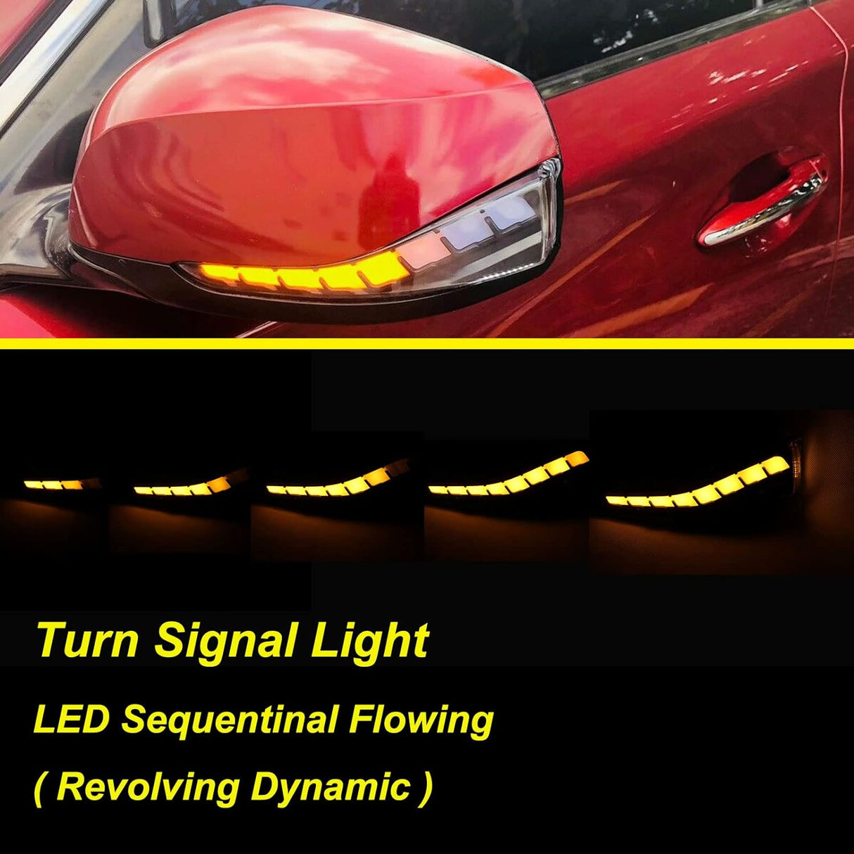 2014-2024 Infiniti Q50 Q60 Q70 Flow Series RGB LED Side Mirror Lights + Turn Signals