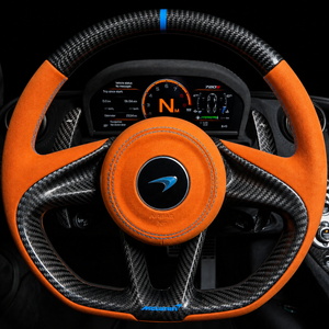 Mclaren 720S 765LT Custom Carbon Fiber Steering Wheel - AutoLEDTech.com