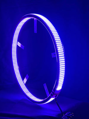 8 Row RGBW LED Color-Changing Wheel Ring Lights Kit - AutoLEDTech.com
