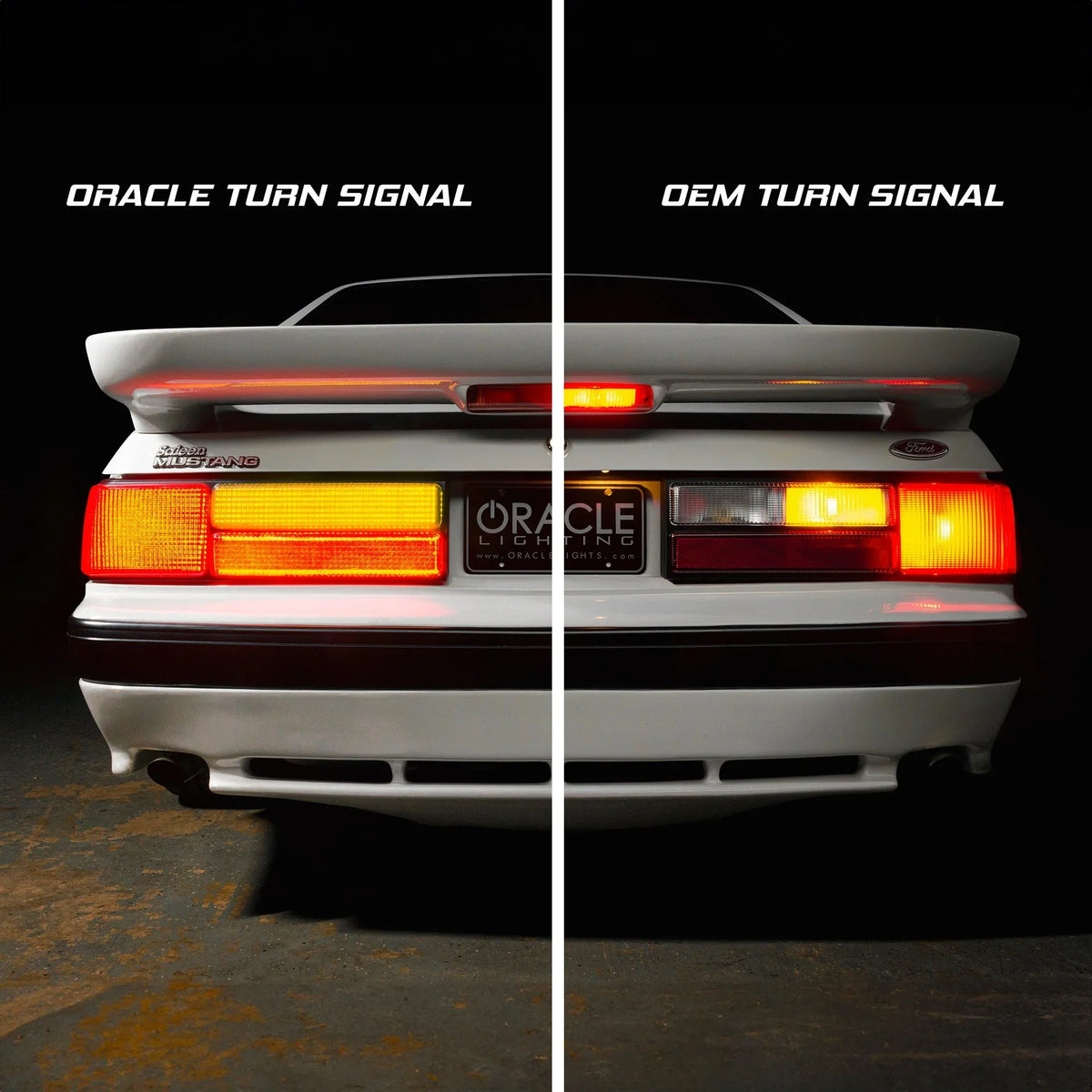 1987-1993 Mustang LX LED tail light conversion illuminated