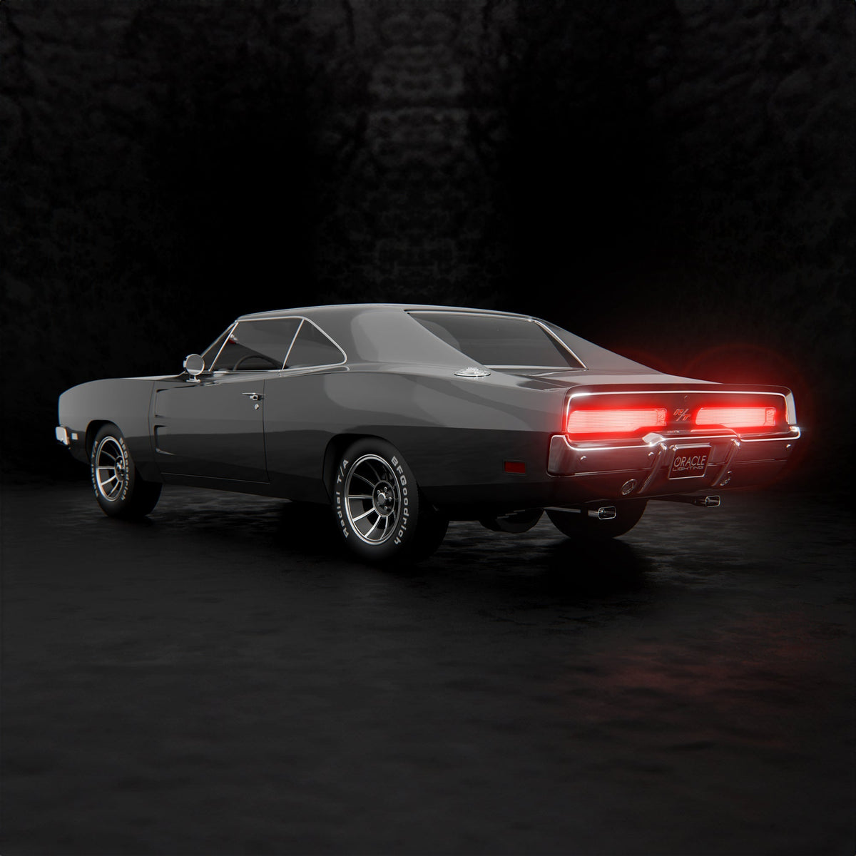 1969 Dodge Charger with ORACLE sequential LED tail lights installed