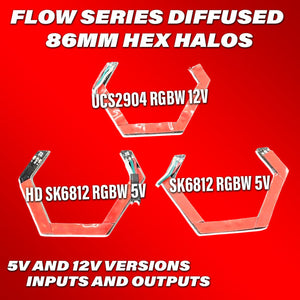 Flow Series RGBW LED Hex Halos