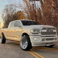 6"-22" Universal ANIMATED SEQUENTIAL SWITCHBACK White/Amber LED DRL Grill Accent Lights Bar Kit