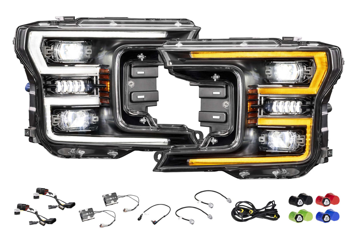 2018-2020 Ford F-150 XB EVO LED DRL Projector Headlights - AutoLEDTech.com