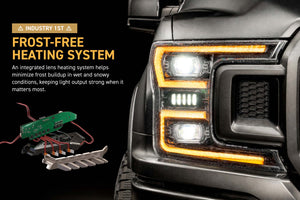 2018-2020 Ford F-150 XB EVO LED DRL Projector Headlights - AutoLEDTech.com