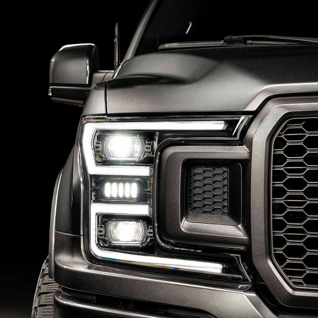 2018-2020 Ford F-150 XB EVO LED DRL Projector Headlights - AutoLEDTech.com