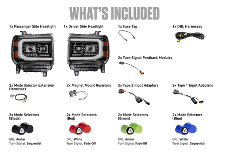 15-19 GMC Sierra 2500HD Morimoto XB Evo LED Headlights - AutoLEDTech.com