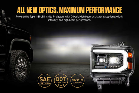 15-19 GMC Sierra 2500HD Morimoto XB Evo LED Headlights - AutoLEDTech.com