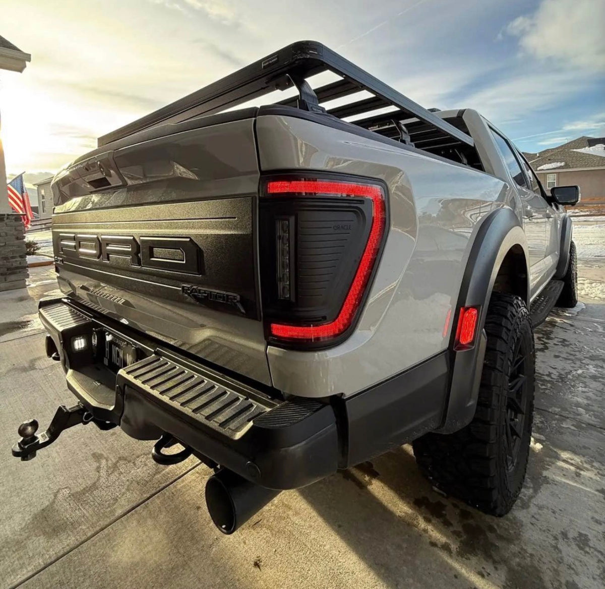 2021-2026+ Ford F150 & Raptor Red Smoked LED Flush Mount Tail Lights