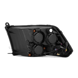 09-18 Ram Truck (MK II 5th Gen 2500 Style) NOVA-Series LED Projector Headlights Alpha-Black - AutoLEDTech.com