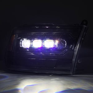 09-18 Ram Truck (MK II 5th Gen 2500 Style) NOVA-Series LED Projector Headlights Alpha-Black - AutoLEDTech.com