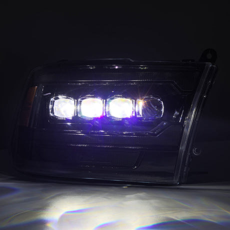 09-18 Ram Truck (MK II 5th Gen 2500 Style) NOVA-Series LED Projector Headlights Alpha-Black - AutoLEDTech.com
