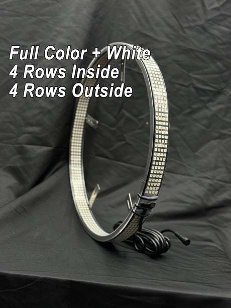 8 Row RGBW LED Color-Changing Wheel Ring Lights Kit - AutoLEDTech.com