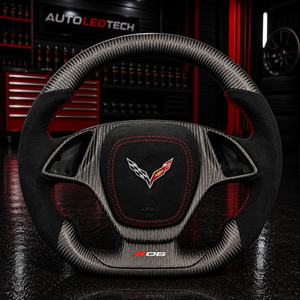 2014-2019 C7 Corvette Carbon Fiber Steering Wheel w/ LED RPM Display