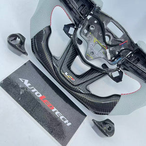 2020-2026+ Cadillac CT4/CT5 Blackwing Carbon Fiber LED Steering Wheel - AutoLEDTech.com