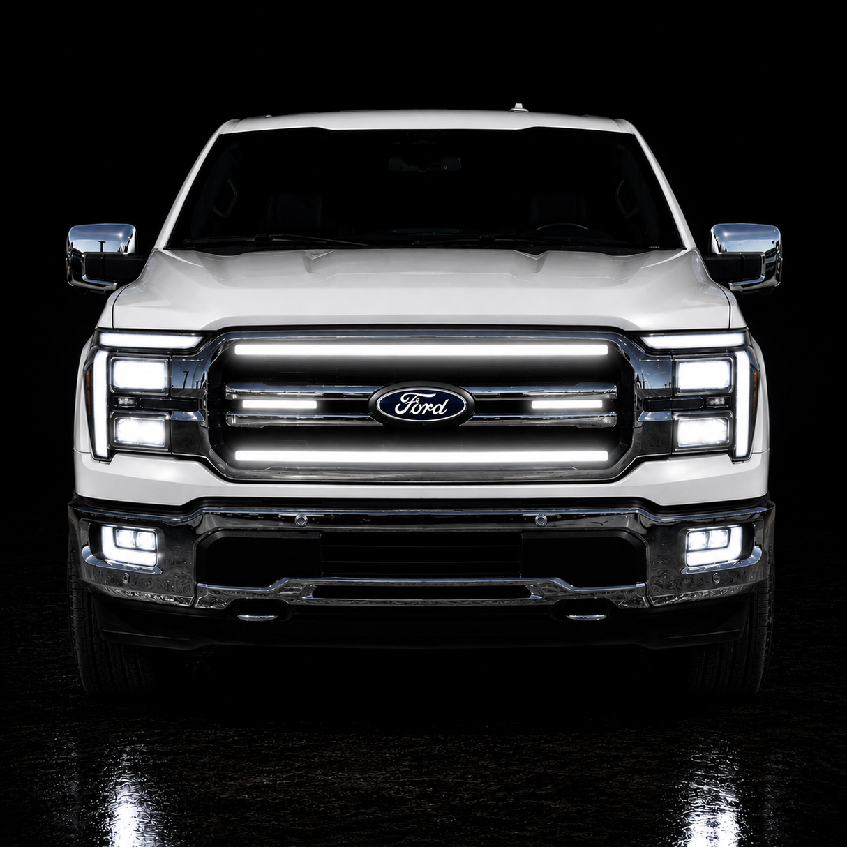 2024-2027+ Ford F150 LED Grill Accent Lights Bars Kit - AutoLEDTech.com