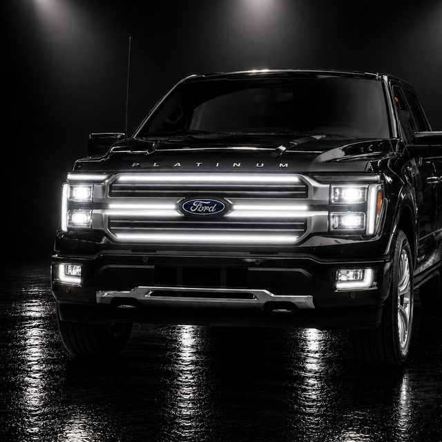 2024-2027+ Ford F150 LED Grill Accent Lights Bars Kit - AutoLEDTech.com