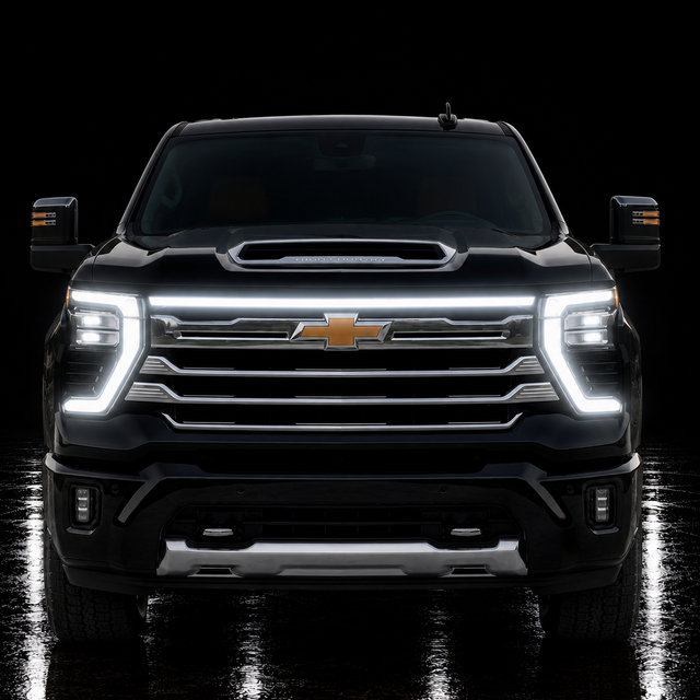 2024-2027+ Chevrolet Silverado HD 2500 LED Grill Accent Light Bar Kit - AutoLEDTech.com