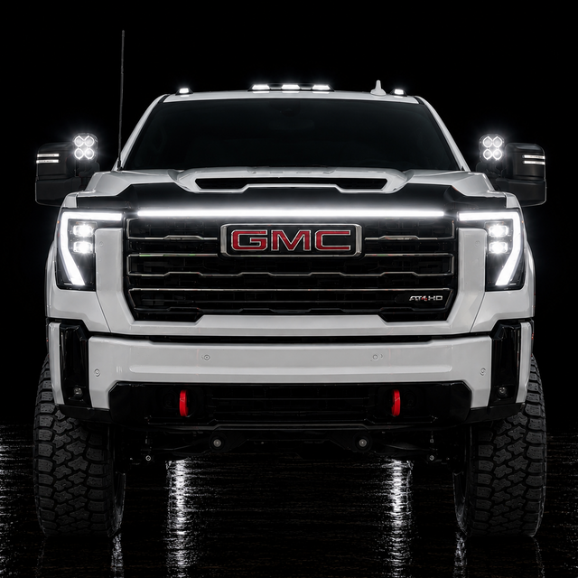 2024-2027+ GMC Sierra HD 2500 LED Grill Accent Light Bar Kit - AutoLEDTech.com
