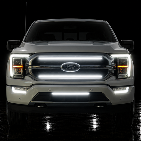 2021-2023 Ford F150 Platinum XLT LED Grill Accent Lights Bars Kit - AutoLEDTech.com