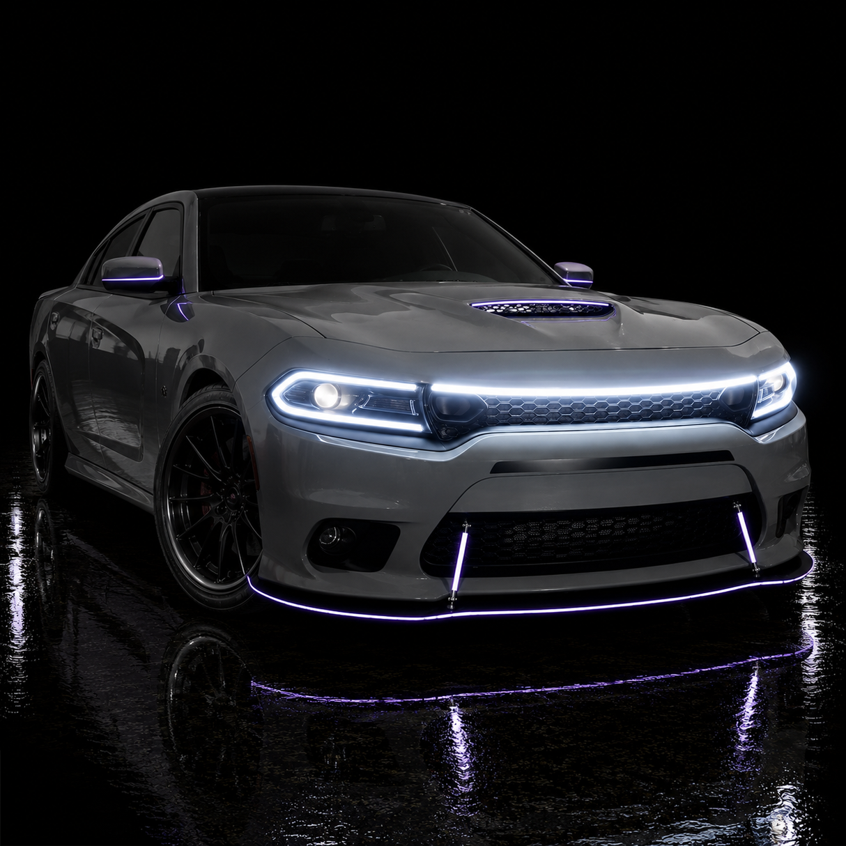 2015-2023 Dodge Charger LED DRL Grill Accent Lights Bar Kit - AutoLEDTech.com
