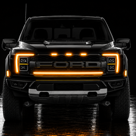 2021-2023 Ford Raptor LED DRL Grill Accent Light Bar Kit - AutoLEDTech.com
