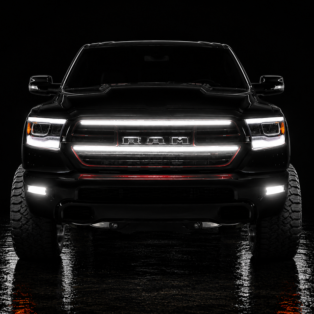 2019-2024 Ram 1500 Laramie LED Grill Accent Lights Bar Kit - AutoLEDTech.com