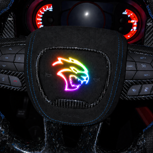 SRT HELLCAT RGB LED Custom Airbag Cover - AutoLEDTech.com