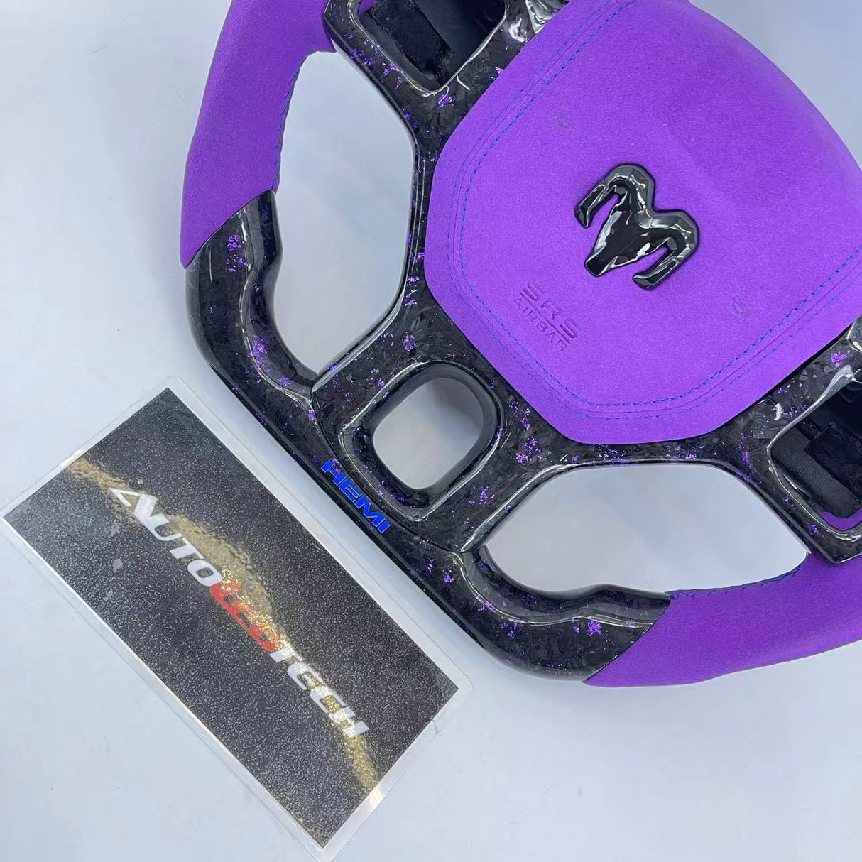2012-2018 Dodge Ram Custom Carbon Fiber Steering Wheel - AutoLEDTech.com