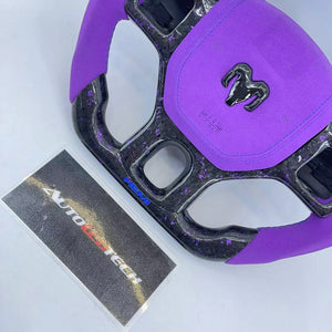 2012-2018 Dodge Ram Custom Carbon Fiber Steering Wheel - AutoLEDTech.com