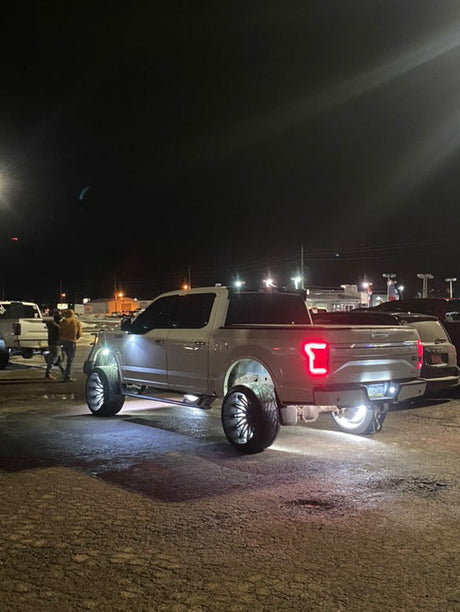 White/Amber Scanning Switchback LED Wheel Ring Lights Kit - AutoLEDTech.com