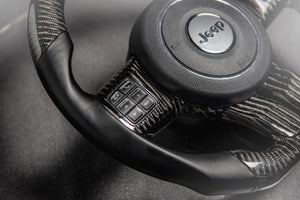 2019+ Jeep Wrangler JL Gladiator JT Custom Carbon Fiber Steering Wheel