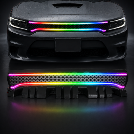 2015-2024 Dodge Charger Pre-Built LED Grille with Flow Series DRL Bar
