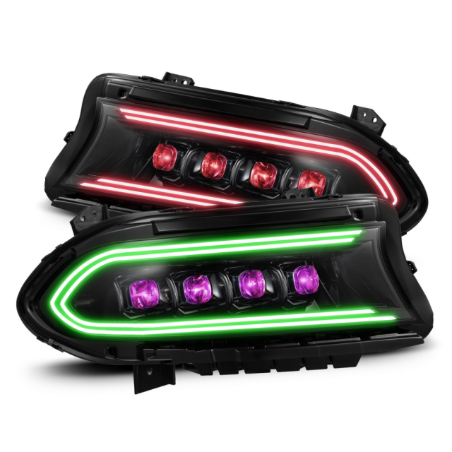 2015-2023 Dodge Charger Alpharex RGBW FLOW SERIES LED DRL Headlights
