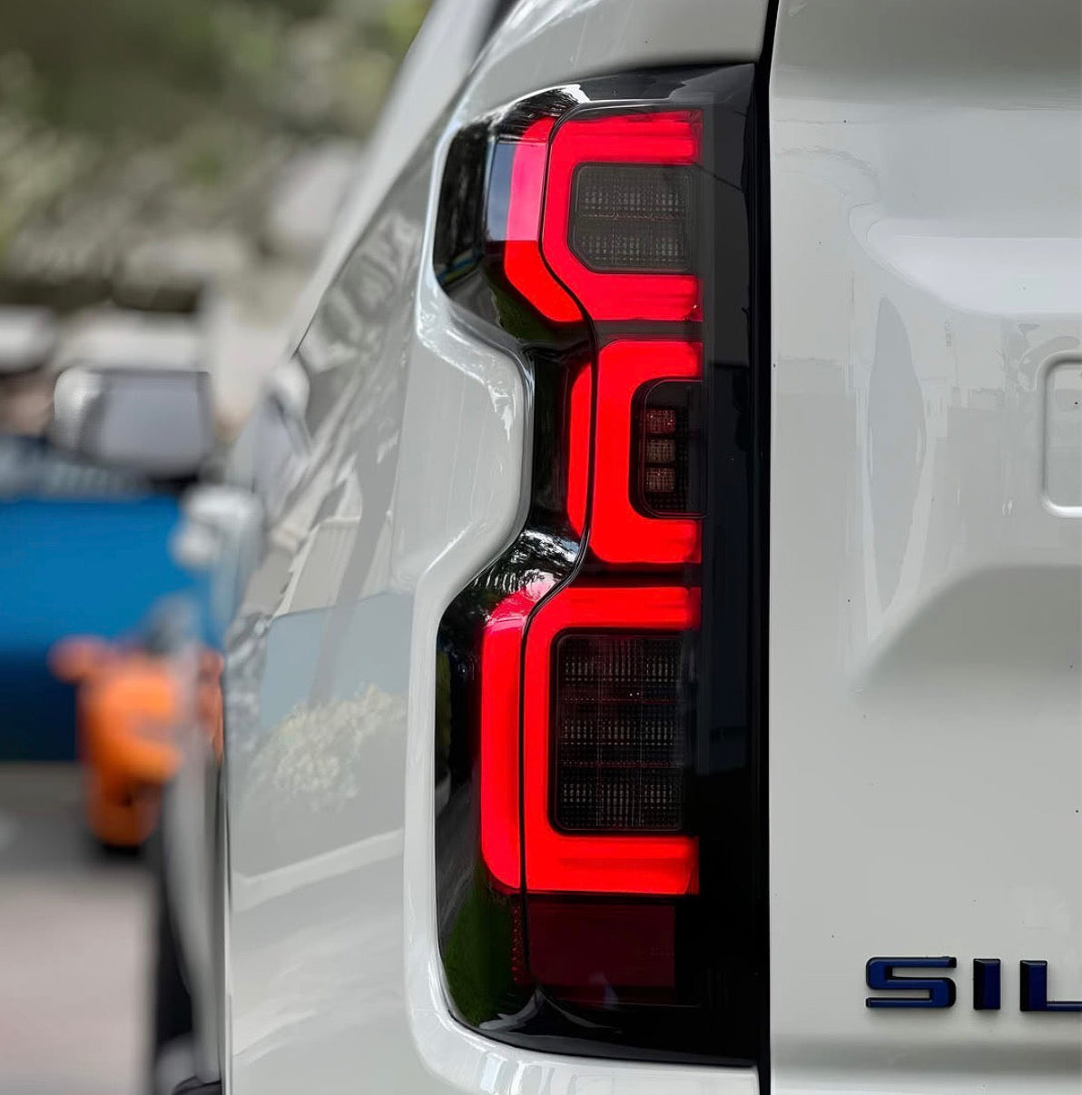 2019-2025 Chevy Silverado Smoked Scanning LED Tail Lights - AutoLEDTech.com