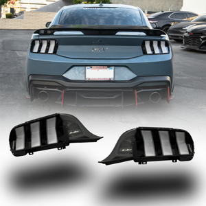 24+ Ford Mustang S650 Smoked Euro Style LED Tail Lights