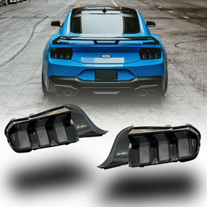 24+ Ford Mustang S650 Smoked Euro Style LED Tail Lights