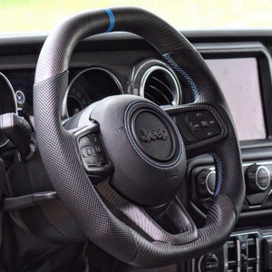 2019+ Jeep Wrangler JL Gladiator JT Custom Carbon Fiber Steering Wheel