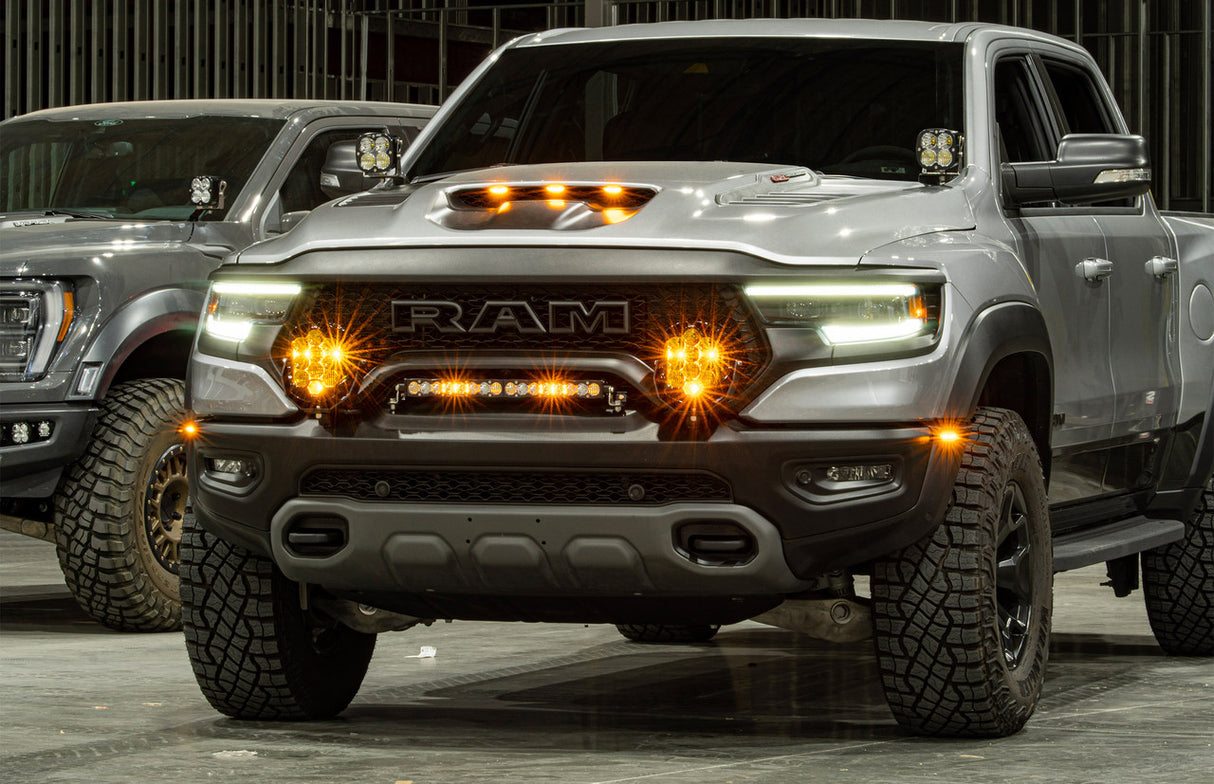 2021-2024 Ram TRX Baja Designs S8 Grille & LP9 Bumper Light Kit