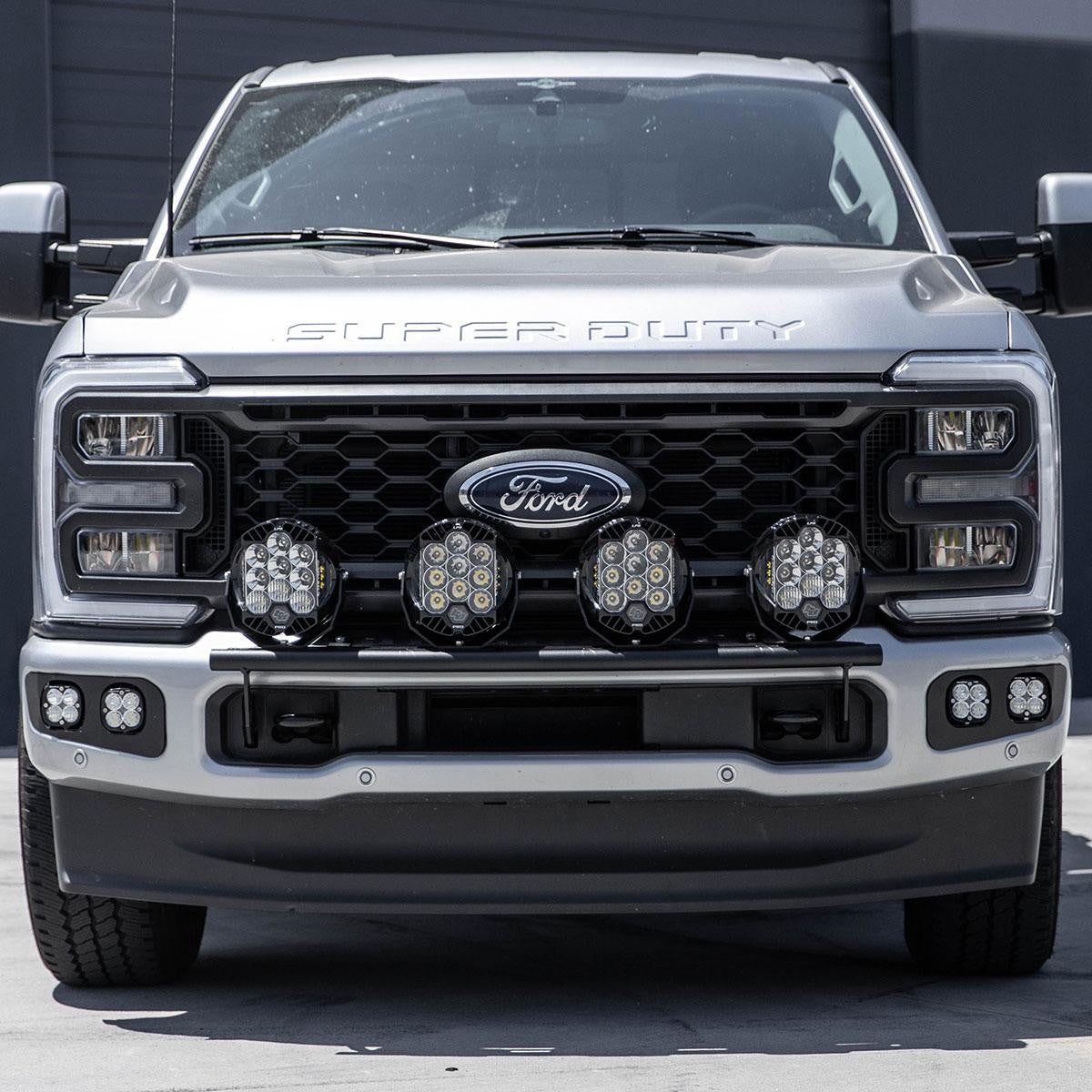 2023-2026+ Ford F250 Super Duty Baja Designs Bull Bar Bumper Light Kit - AutoLEDTech.com