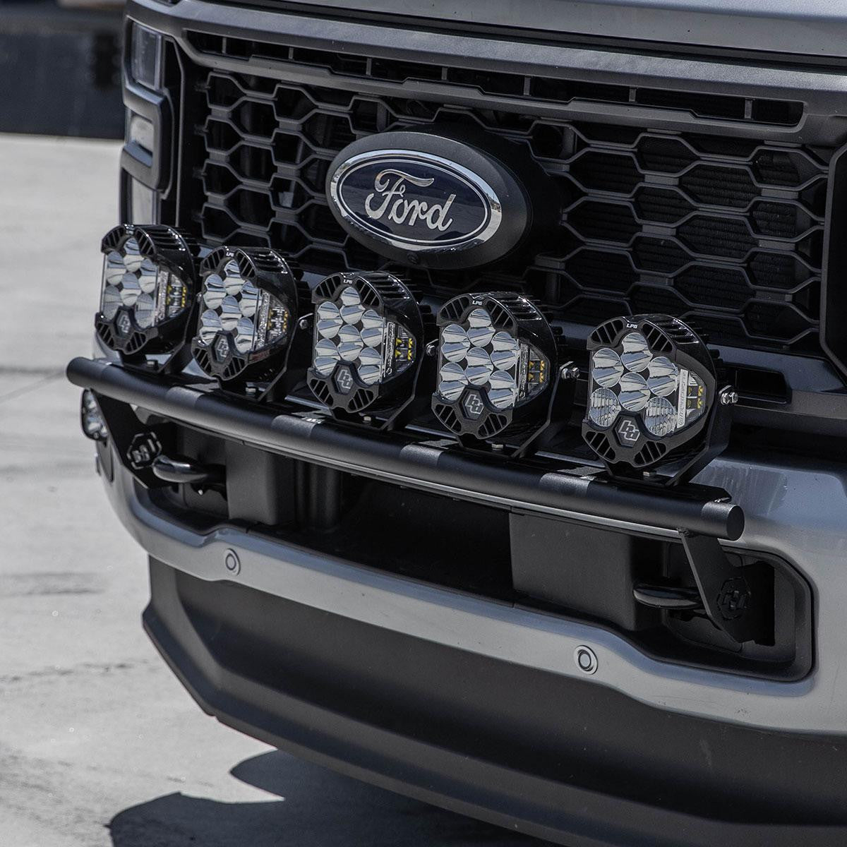 2023-2026+ Ford F250 Super Duty Baja Designs Bull Bar Bumper Light Kit - AutoLEDTech.com