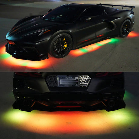 CUSTOM LENGTH 6-Piece Flexible Flow Series LED Underbody Lights Kit - AutoLEDTech.com