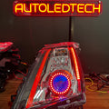 2008-2015 Cadillac CTS & CTS-V RGBW Flow Series LED Halo DRL Headlights