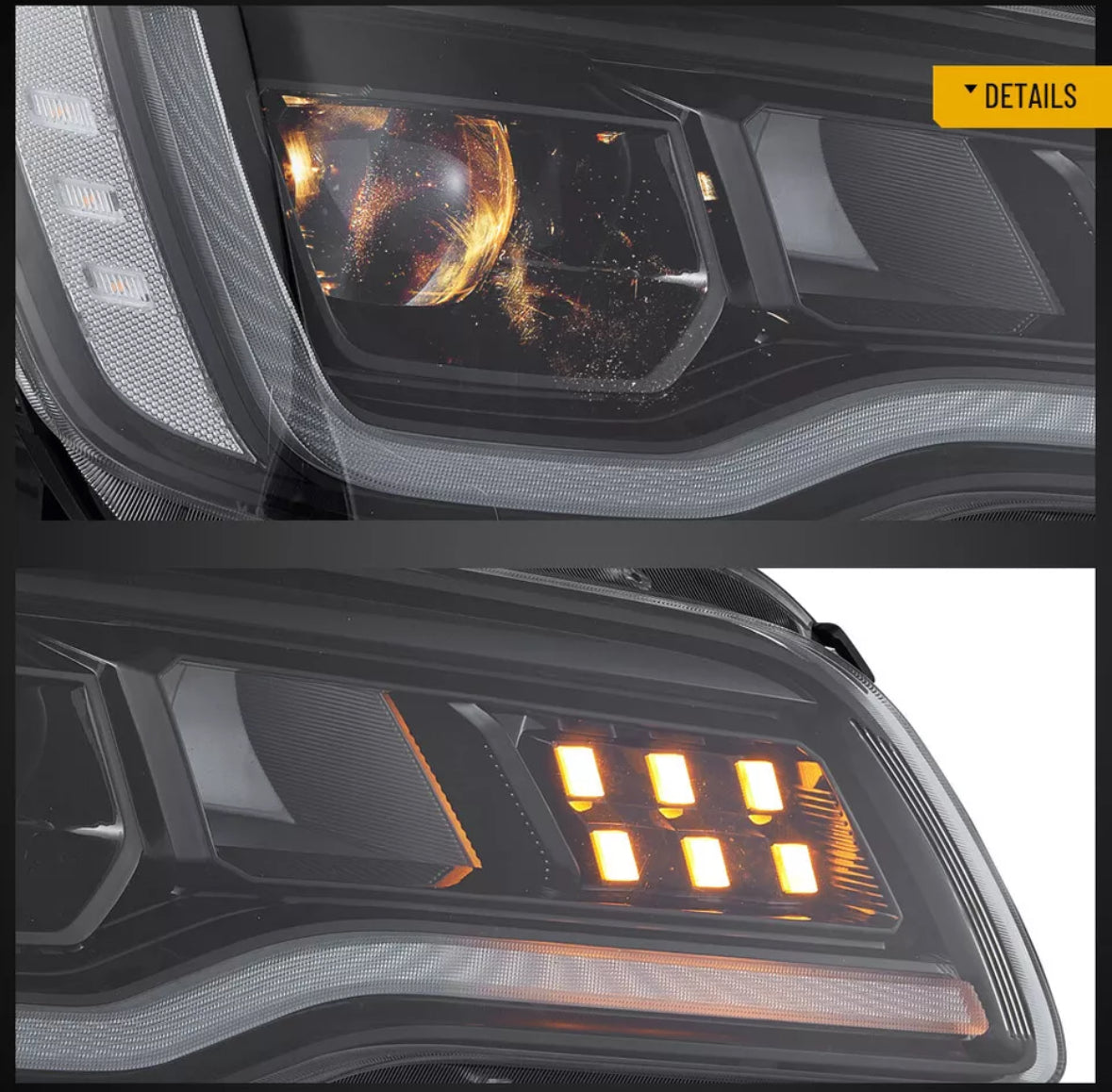 2011-2023 Chrysler 300 RGBW Flow Series LED DRL Prebuilt Headlights