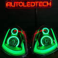2003-2007 Infiniti G35 Coupe RGBW Flow Series LED Halo DRL Custom Headlights