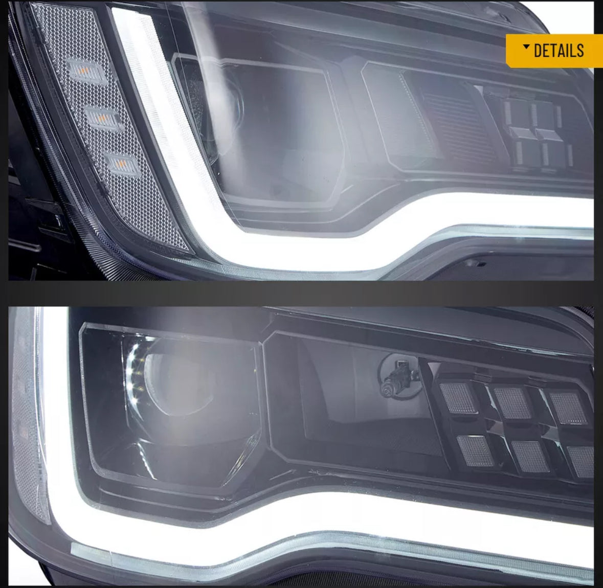 2011-2023 Chrysler 300 RGBW Flow Series LED DRL Prebuilt Headlights