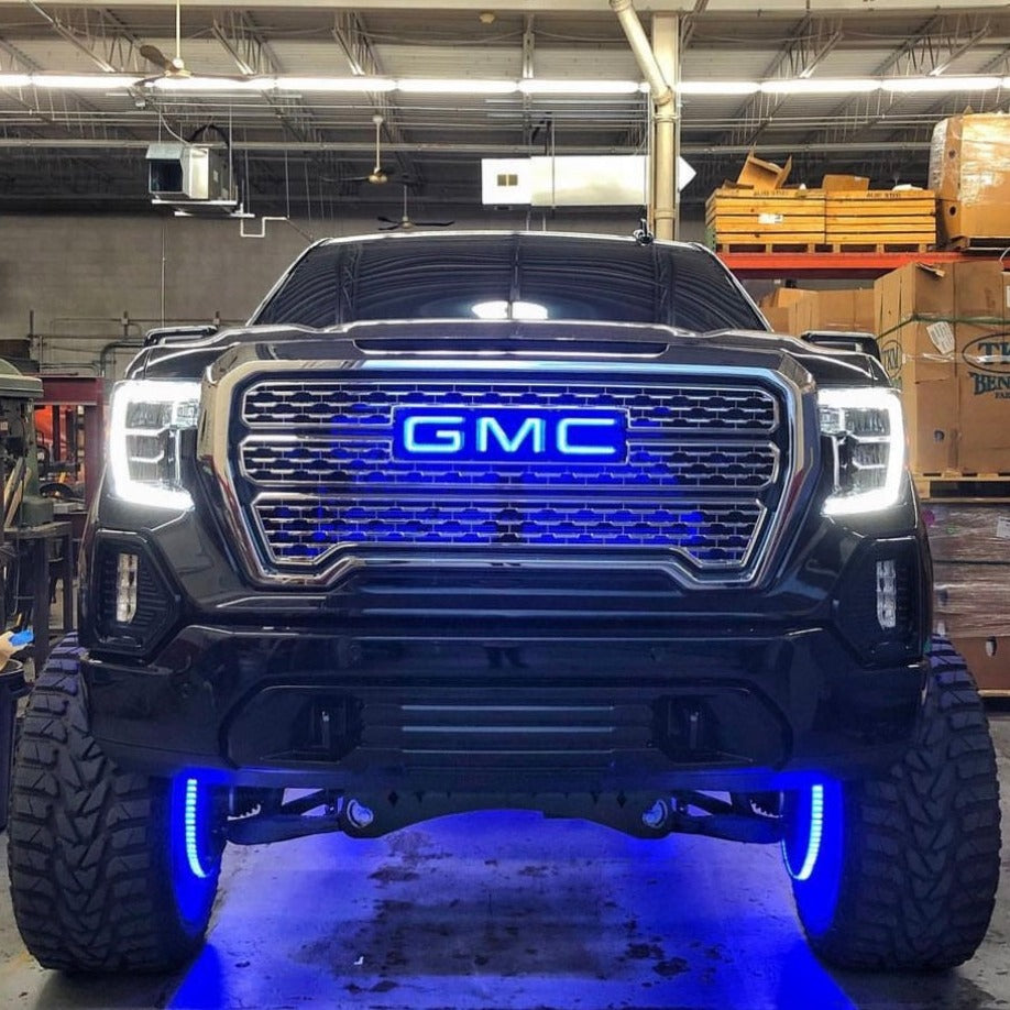 2007-2024 GMC Sierra 1500 2500 Illuminated RGBW LED Badge Emblem Logo