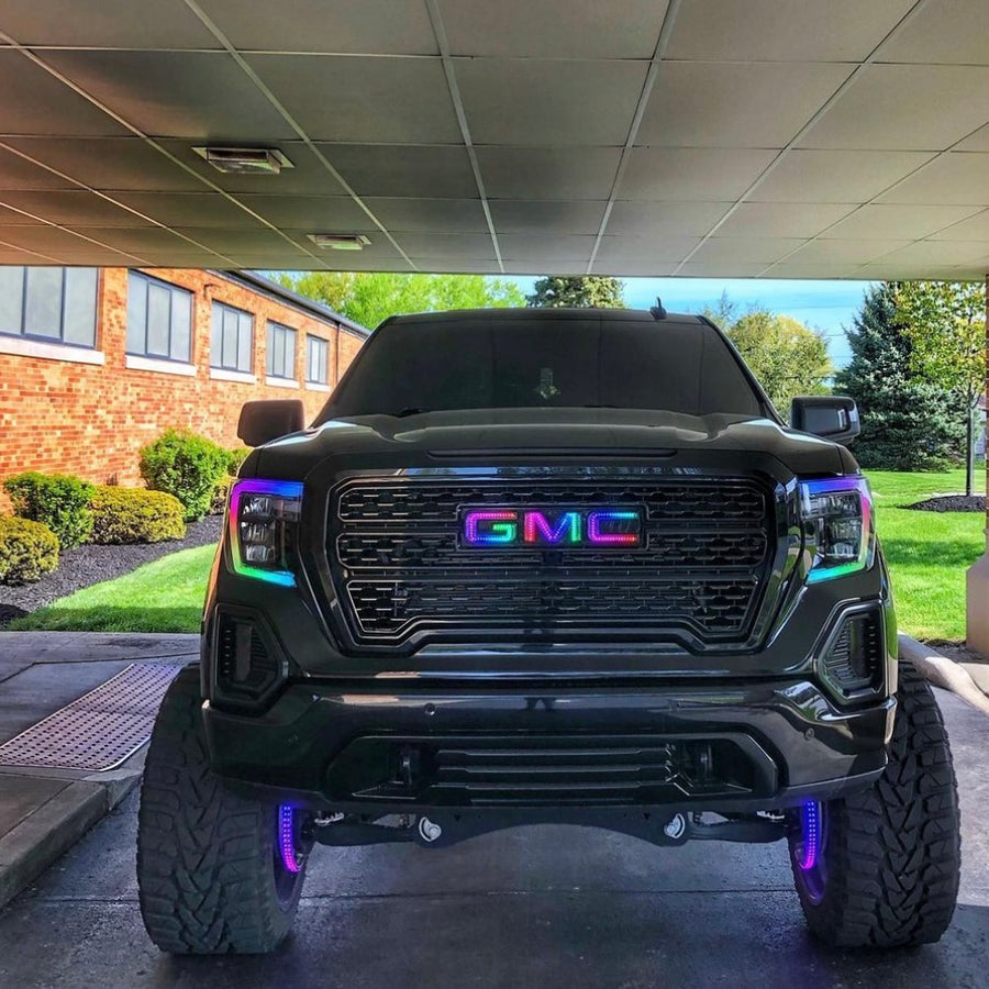 2007-2025 GMC Sierra 1500 2500 Illuminated RGBW LED Badge Emblem Logo ...