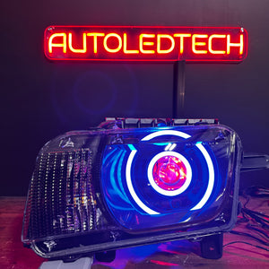 2010-2013 Chevrolet Camaro LS LT (Non-RS) RGBW Flow Series LED Prebuilt Halo Headlights