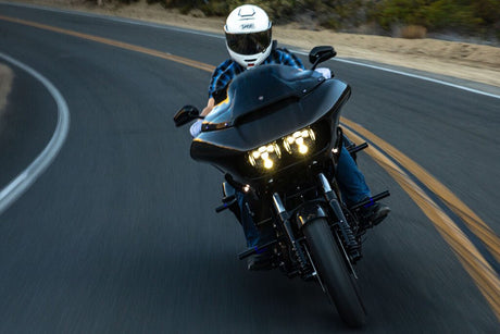 Baja Designs DOT LP6 daytime running light on Harley Davidson